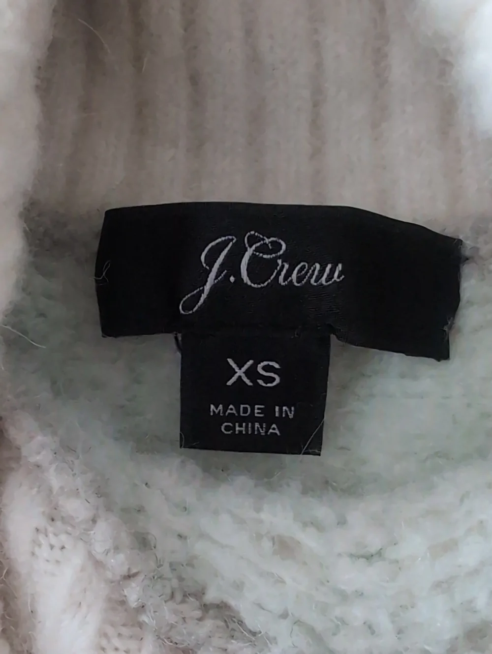 J. Crew XS Fair Isle Wool Alpaca Blend Turtleneck Sweater Gray Nordic Knit